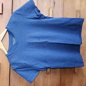 Banana Republic: Soft Cotton Tee 100% Cotton, Medium Blue, Men's Medium
